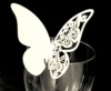 Cards with butterfly on wall, wineglass, suitable for import, 3D