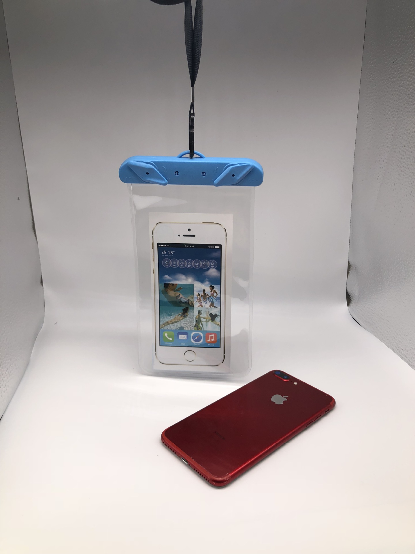 투명 클립 블루 11.8*22.8