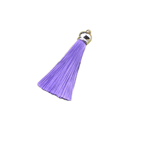 8cm Eco-friendly Polyester Fringe Tassels Keychain Bag Hook Accessory Ice Silk Fringe Bulk