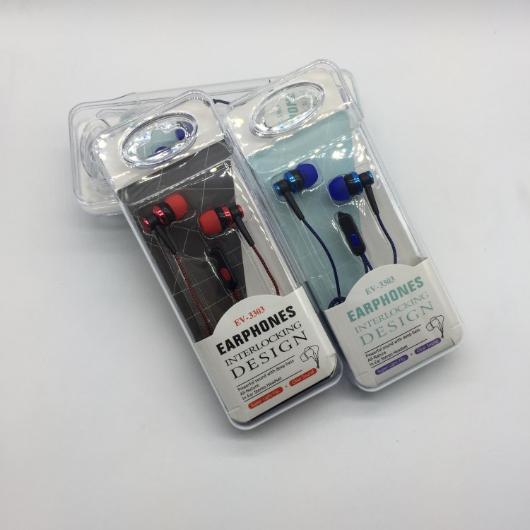 新款中性耳机水晶盒包装 入耳式通用吸塑耳塞收纳包 现货批发