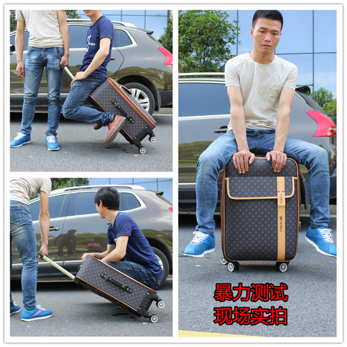 Dachang direct sales trolley case suitcase suitcase universal wheel 24 inch 28 inch student box male password box leather suitcase