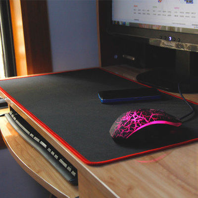 Manufacturer's dense-locked edge gaming mouse pad, large edged personalized pad, thickened desk pad, keyboard pad