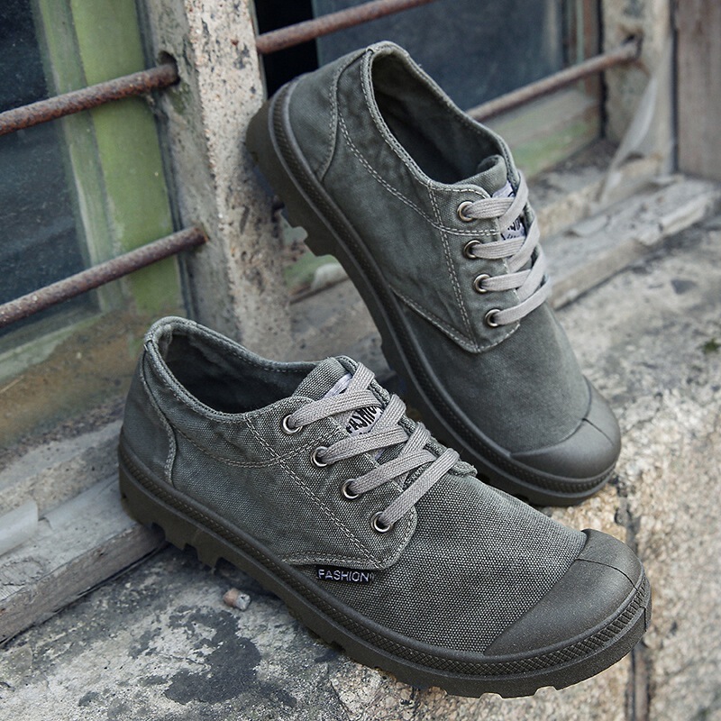 2025 New Spring Canvas Shoes Korean Style Campus Men's Shoes Trendy Breathable Sports Hiking Shoes