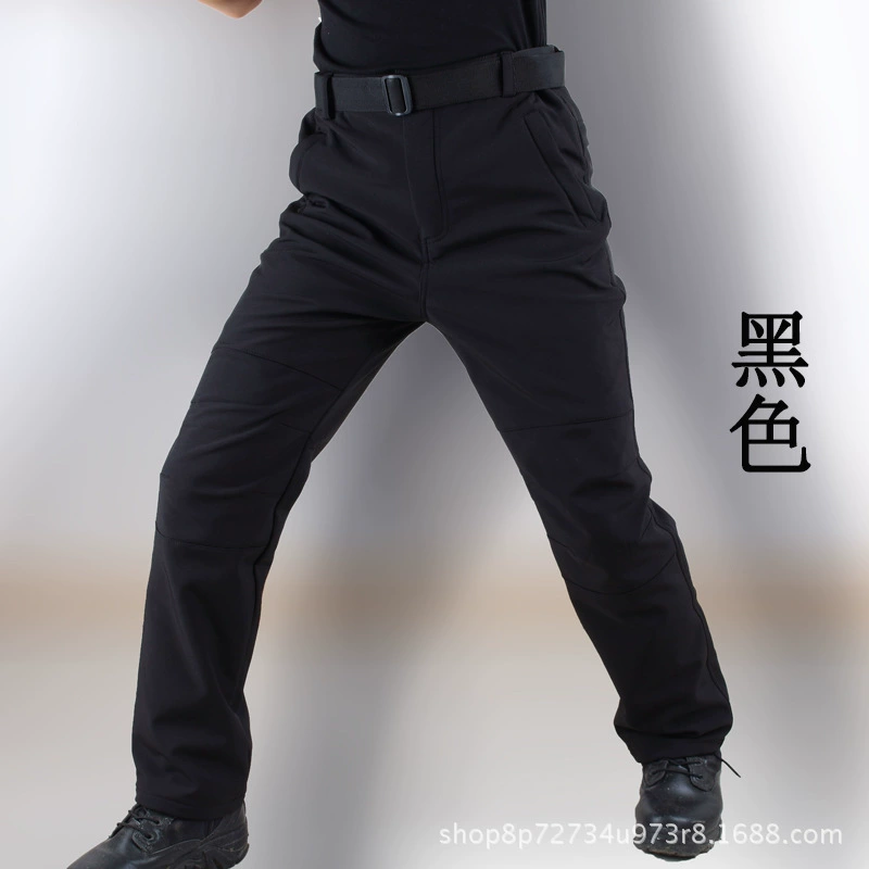 Тактические брюки из кожи акулы осенью и зимой