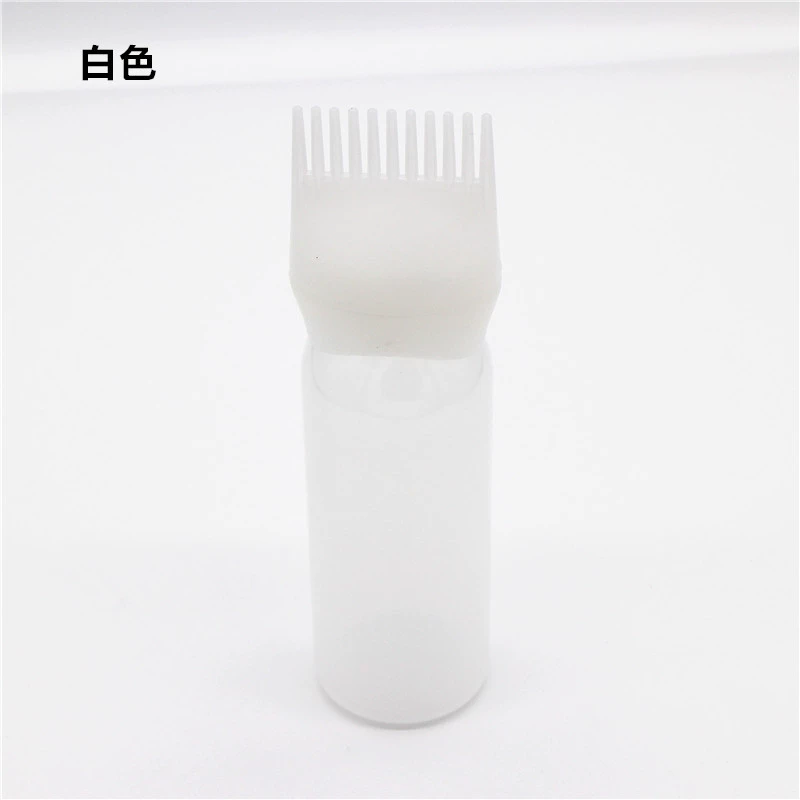 Hair Dye Applicator Bottle, 120 ml, Comb Tip with Measurement Scale — Salon/Home Use