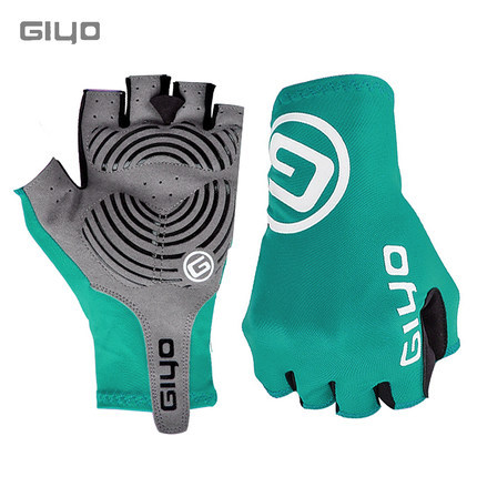 Guantes de ciclismo GIYO primavera-verano, medio dedo, transpirables y elásticos, para carretera y MTB
