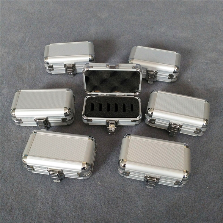 铝合金仪器箱厂家供应出售显微镜片包装铝箱 海绵eva防护包装内衬