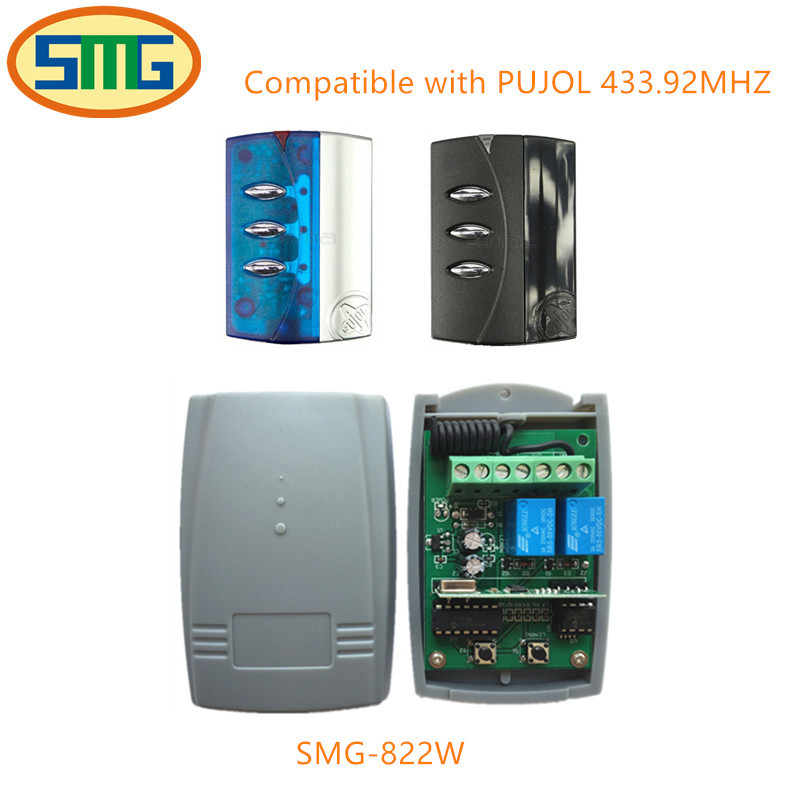 Pujol 43392mhz 滚动码 车库门遥控接收器 接收开关 接收模块