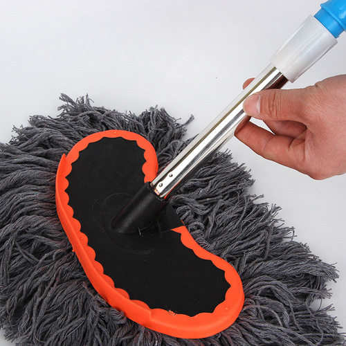 Car wash mop long handle telescopic pole car mop soft bristle car wash tool cotton thread car wash brush cleaning supplies