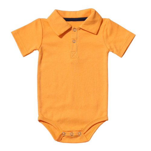 Baby clothing summer short-sleeved polo baby jumpsuit foreign trade romper baby clothes khaki newborn clothes