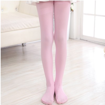 En stock al por mayor de primavera y verano de terciopelo fino pantimedias para niños leggings de baile latino elástico alto calcetines de baile para niños