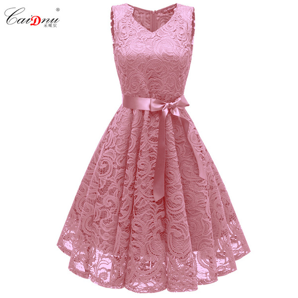 Summer sexy lace dress sleevless