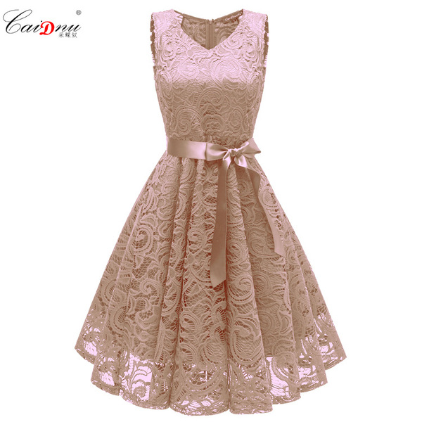 Summer sexy lace dress sleevless