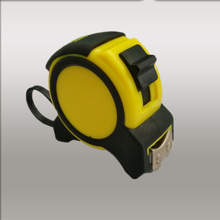 卷尺厂家供应5m19mmabs新料TPR包胶防摔耐用出口钢卷尺礼品尺