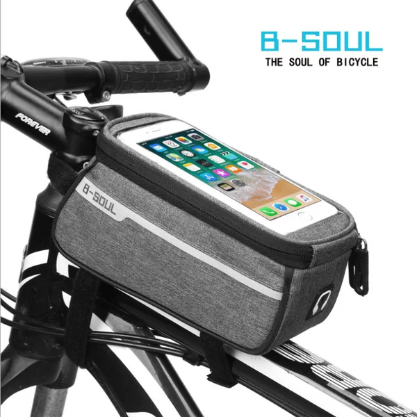 B- SOUL Mountain bike bag front beam bag bicycle bag road car front bag riding equipment saddle bag upper tube bag