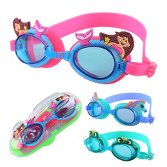 Children's high-end boxed animal cartoon series children's swimming goggles waterproof and anti-fog HD cartoon swimming goggles 1900