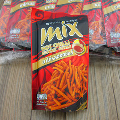 Thailand VFOODSMIX Spicy Chicken Flavor Original Crispy Strips 75g Smoked Meat Seaweed 60g 5 Flavors in a Box 48 Packs
