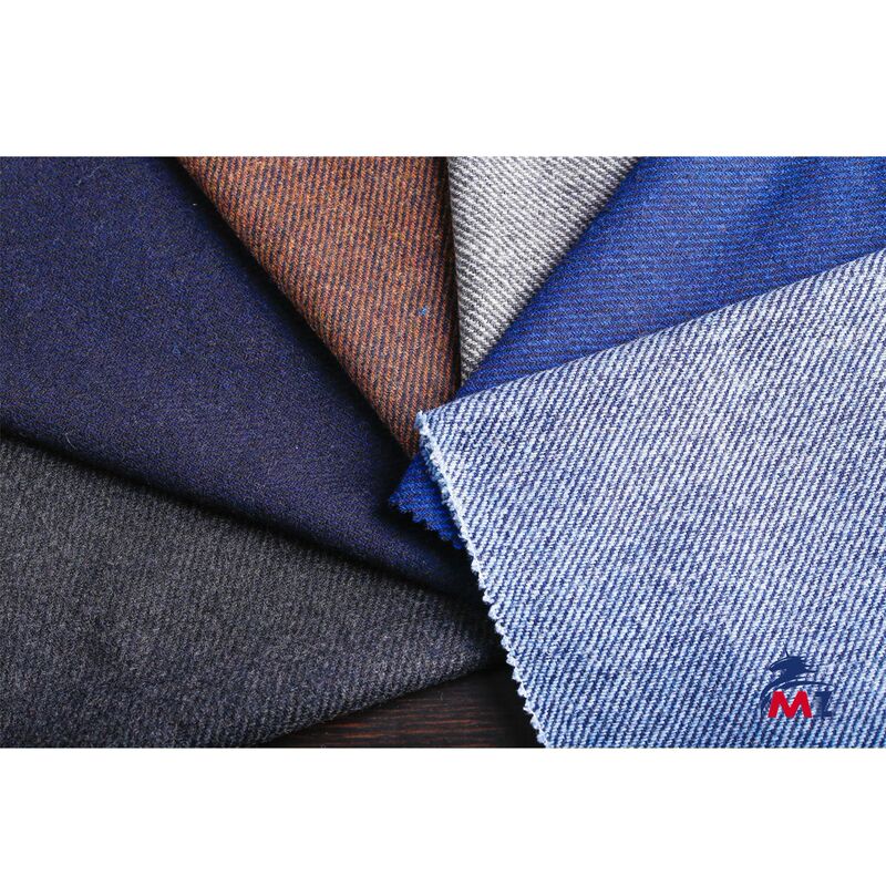 Fine twill smooth woolen fabric twill double-sided woolen clothing woolen fabric for autumn and winter