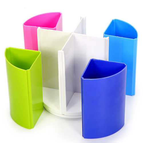 Huajie creative personality combination multi-purpose rotating pen holder color desktop pen holder office stationery storage box H369