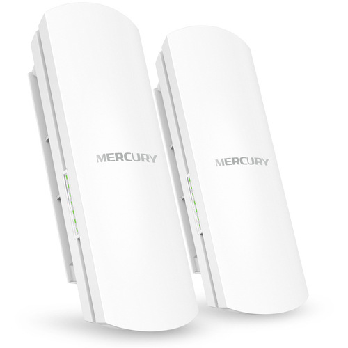 Mercury MWB201 Outdoor Point-to-Point Wireless AP Bridge Set mwb505, 1-5 kilometers