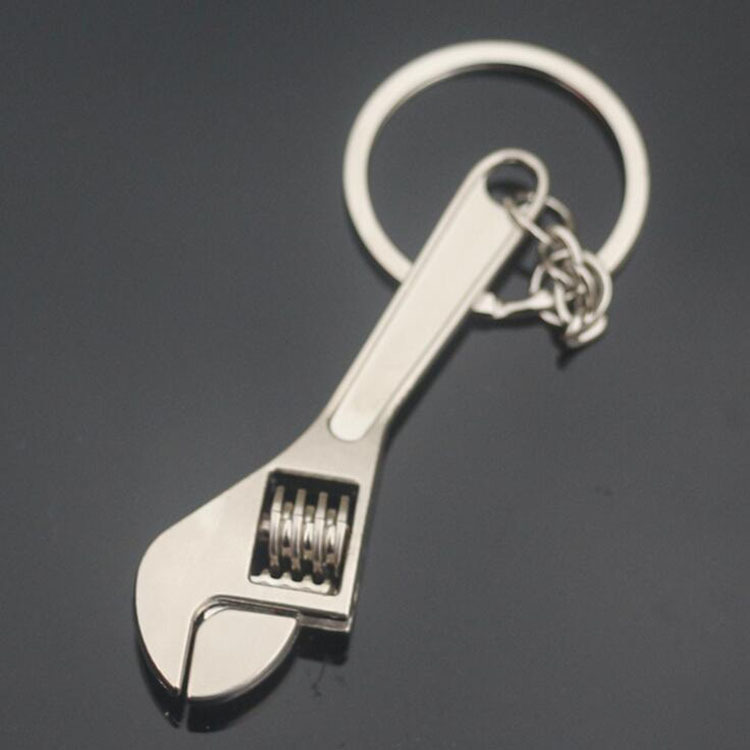 Metal llave ajustable llavero mini herramienta de simulación llavero creativo publicidad promoción regalo pequeño regalo