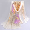 Autumn demi-season scarf, long shiffon cloak, suitable for import, sun protection, Korean style