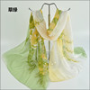 Autumn demi-season scarf, long shiffon cloak, suitable for import, sun protection, Korean style