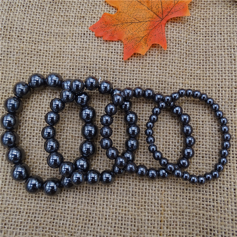DIY magnetic black gall stone bracelet magnetic stone bracelet personality fashion magnetic therapy beaded bracelet in stock wholesale DIY magnetic black gall stone bracelet magnetic stone bracelet personality fashion magnetic therapy beaded bracelet in stock wholesale