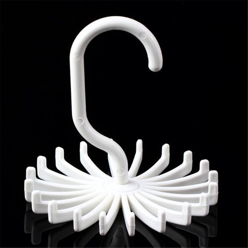 Supply Wish brand new PP material export circular plastic tie rack, 360 degree rotation, 20 pieces set for Australia and America
