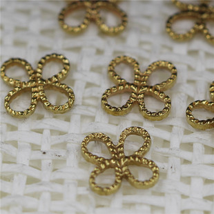 銅四葉草連接配件 diy古風發簪流蘇配件10*10MM