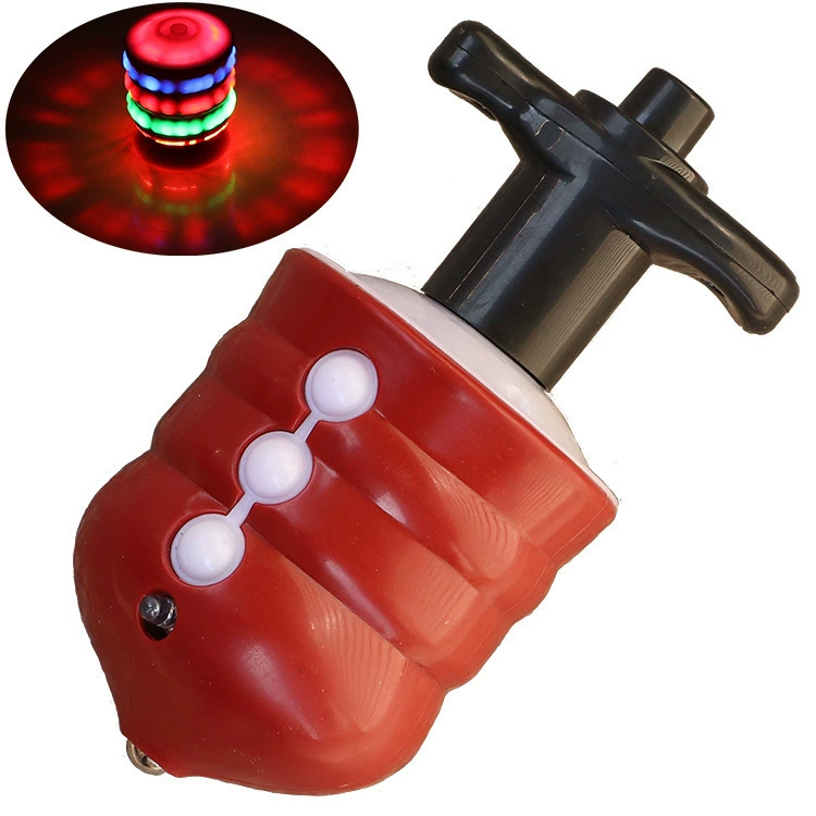 Colorful music flashing spinning top, toy