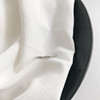 Minimalistic sophisticated one size ring, Korean style, silver 925 sample