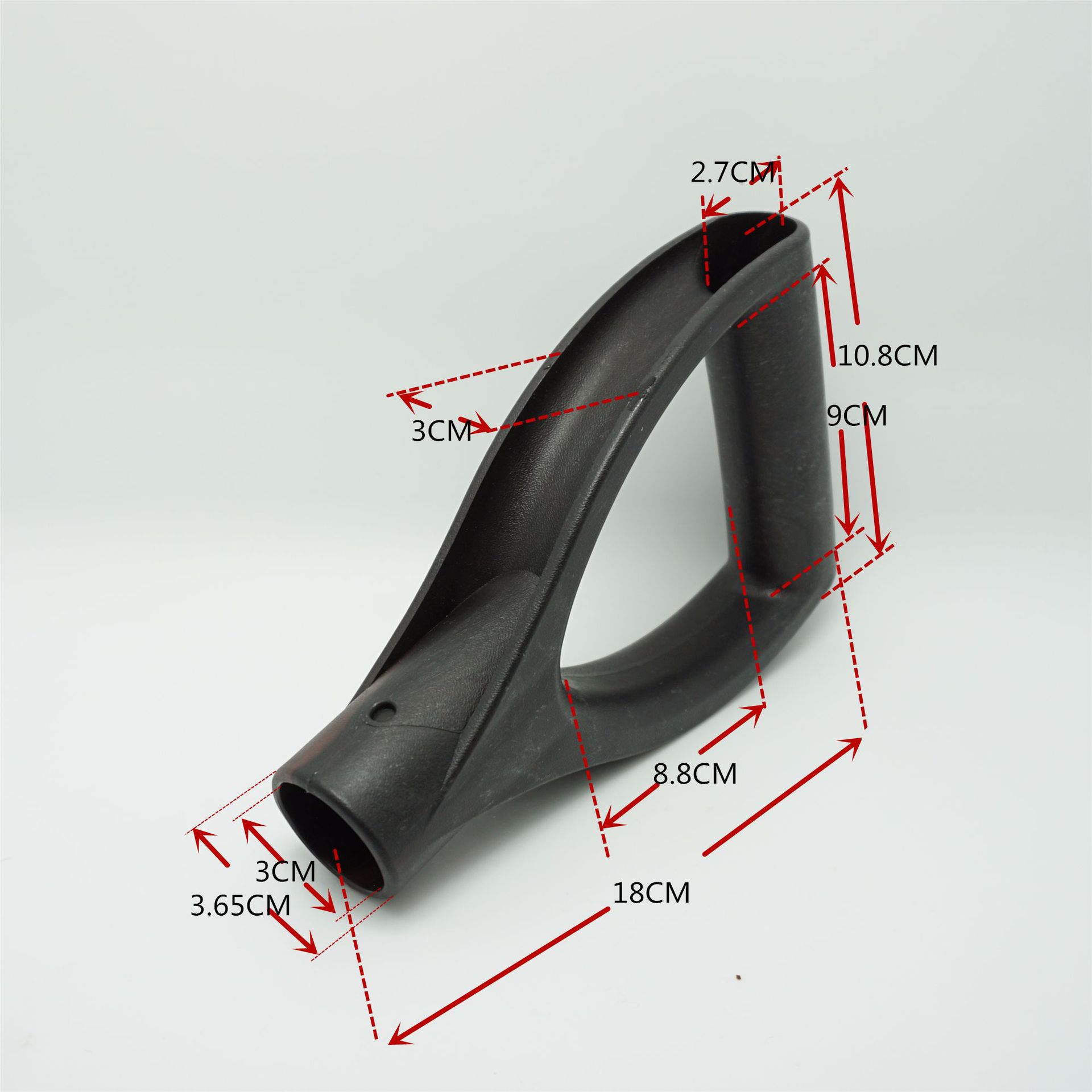 U型锹把手柄 V型铁锹 五金工具塑料握手 D型钢锹铁铲手柄塑料手柄