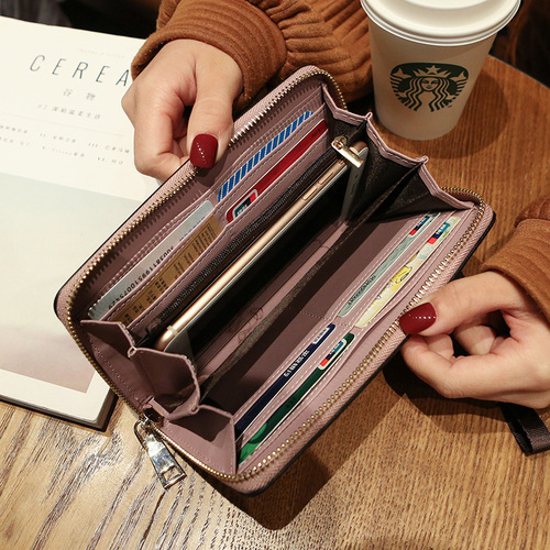 Women's hand-held long wallet 2020 new Korean style hand bag multi-functional card bag mobile phone bag coin purse female wallet