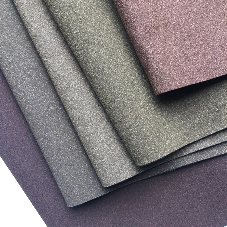 厂地现货批发仿二层牛纤绒皮革面料pu鞋材皮具植绒革面料多色可选