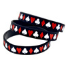 Poker style wristband poker style street dance with silicone gel hand strap