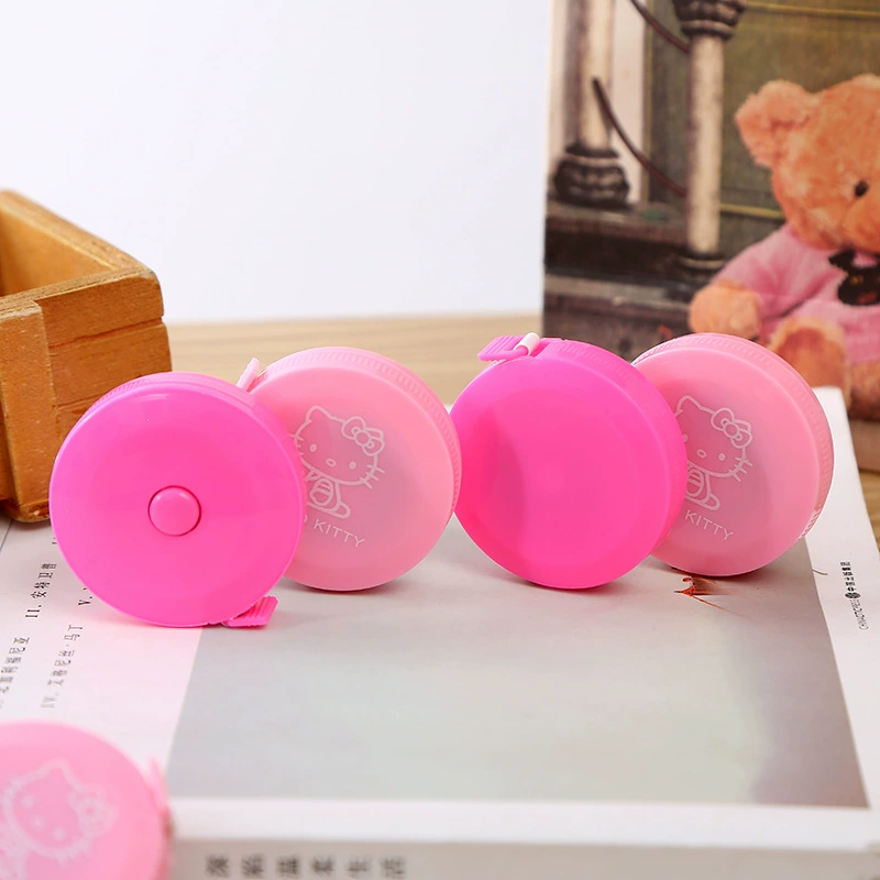 Креативная автоматическая выдвижная Рулетка мультфильм Мини Мягкая линейка домашнее измерение одежды KT кошка линейка подарки для электронной коммерции