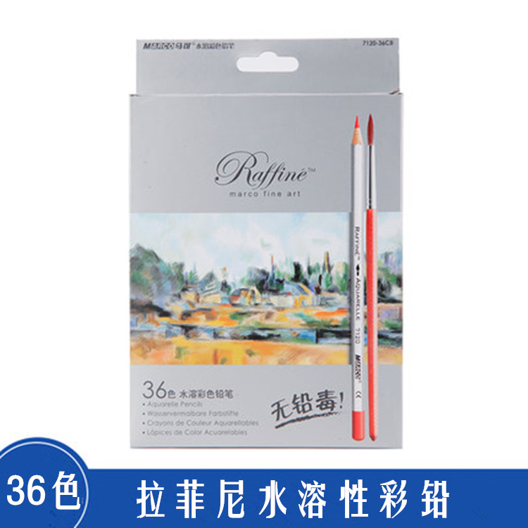 [Precio fresco] MARCO Marco 7120 Plomo de color soluble en agua 24 colores 36 colores 48 colores 72 colores Caballo profesional