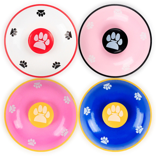 Dog Training Supplies Color Matching Footprints Fun Bell Dog Training Device Meal Bell Pet Training Device Dog Training Toys Wholesale