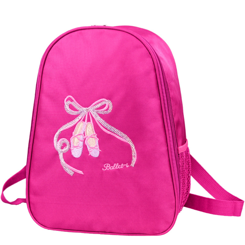 Bolsa de baile de los niños rendimiento niñas bordado zapatos bordado bolso de hombro de los niños mochila práctica Impresión de baile