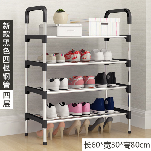 Simple shoe rack multi-layer household economical storage cabinet shoe cabinet space-saving assembly dormitory small shoe rack