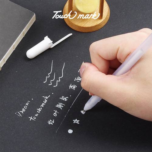 Manufacturer Touchmark highlight pen white hand-painted design DIY creative highlight pen office stationery