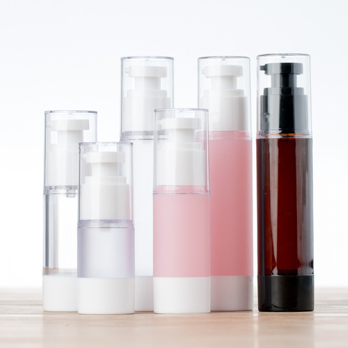 as Spray Frosted Vacuum Bottle Lotion Cosmetic Essence Mist Pink Press Pump Vacuum Bottle Press Dispensing Bottle Eye Cream
