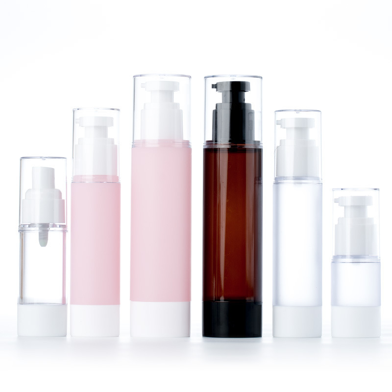 As Spray Scrub Vacuum Bottle Emulsion Cosmetic Essence Fog Pink Pressure Pump Vacuum Bottle Pressing Sub-Bottling Eye Cream