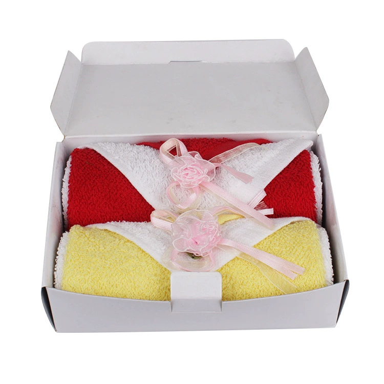 Удобное дышащее полотенце высокой плотности мягкая кожа дружелюбный хлопок натуральное волокно полотенце желтый красный подарочная коробка творческий подарок