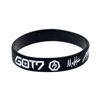 New foreign trade product Korean men's group GOT7 member signature soft silicon glue bracelet hiphop star support bracelet
