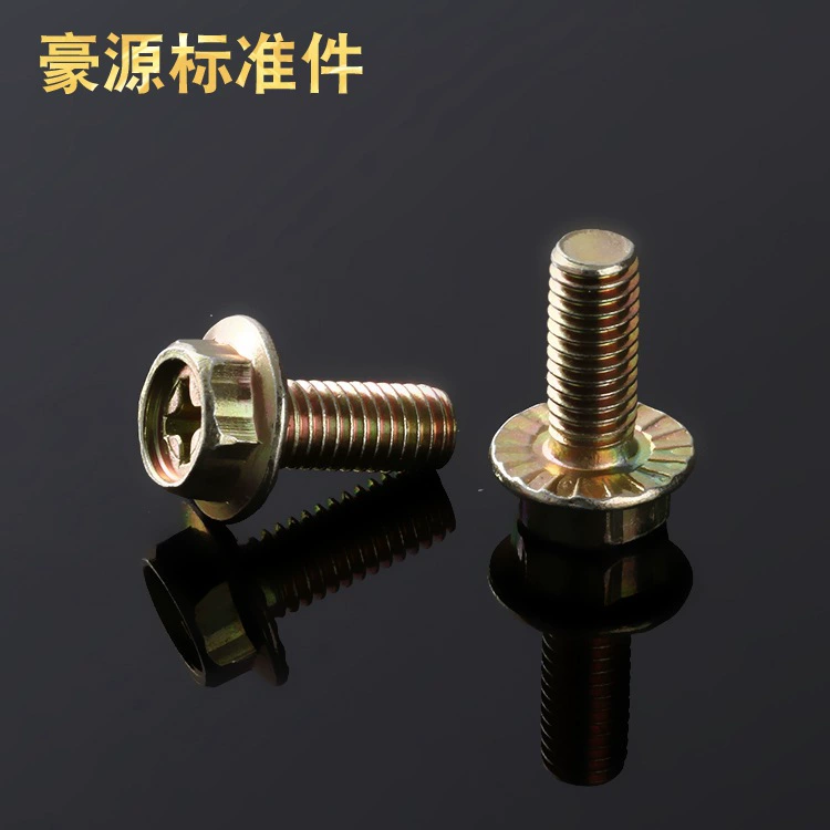 В наличии оптом внешний шестигранник с крестовым фланцем зуба шестигранник Болт стопорный винт зуба