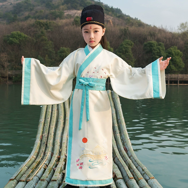 Hanyuefang новый Hanfu детская вышивка прямая оригинальная новая костюмная костюмная вышивка костюм китайский стиль