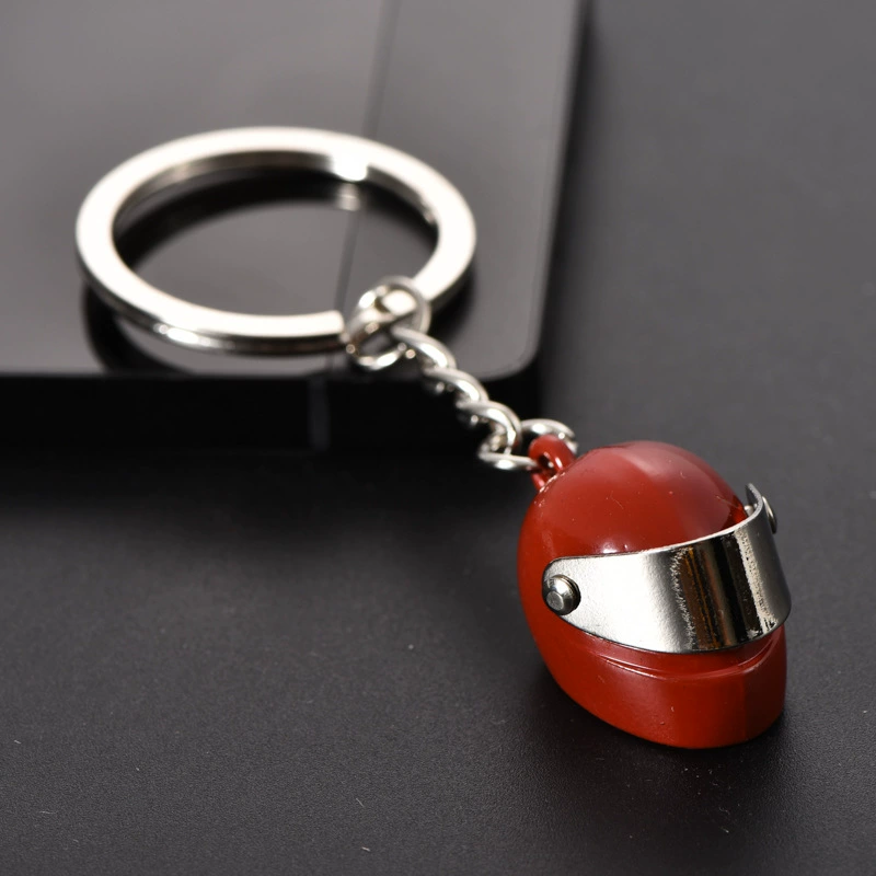 Creative small three dimensional helmet, keychain, realistic electric car, custom-made