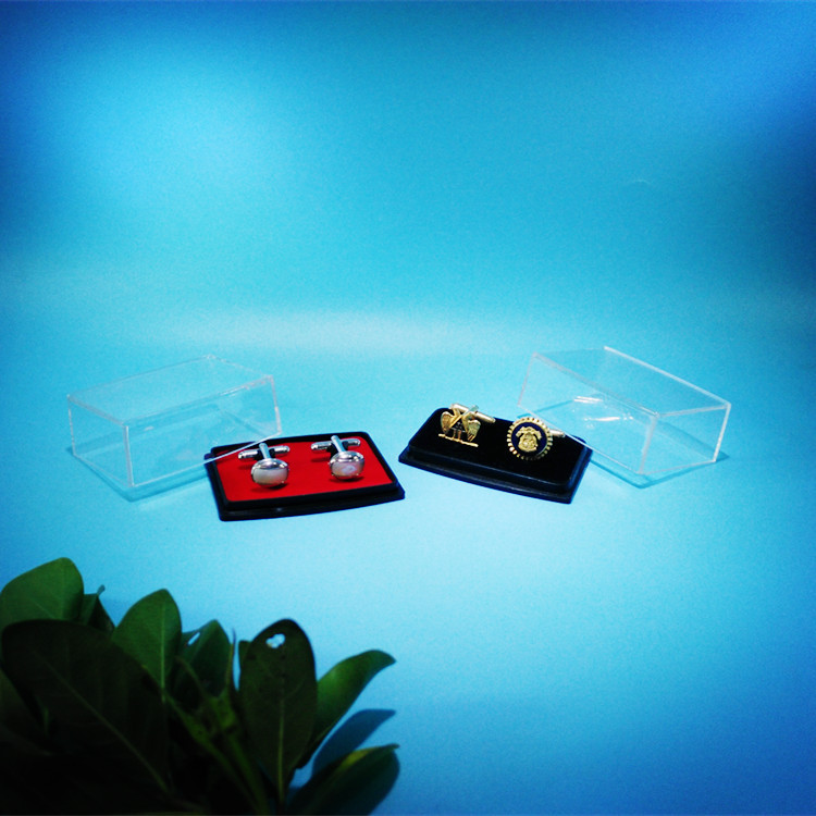 珍藏袖扣胶盒60*45*25mm五金饰品袖扣经典旅行扣钮套件纳米环保盒